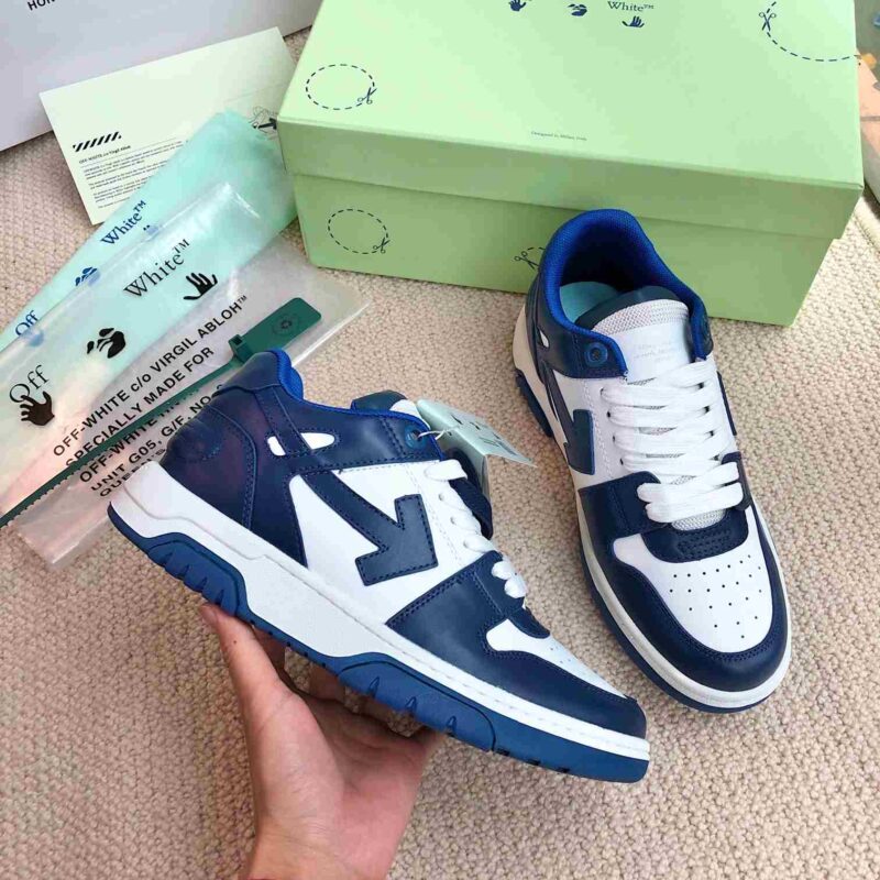OFF-WHITE Out Of Office OOO Low Tops - Dusty Blue White Replica 11 OOO Low Tops Dusty Blue