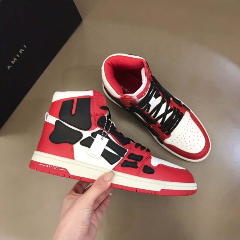 Amiri Skel Hi-Top- Red/Black 9 amiri skel hi 4 7