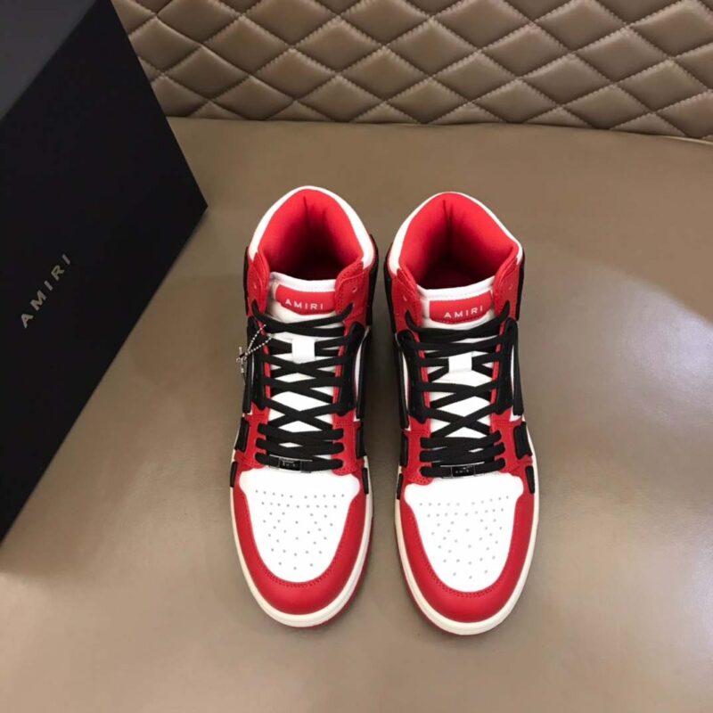 Amiri Skel Hi-Top- Red/Black 12 amiri skel hi 6 7