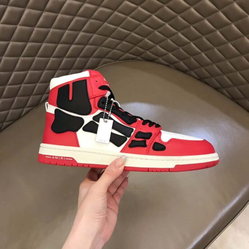 Amiri Skel Hi-Top- Red/Black 13 amiri skel hi 7 7