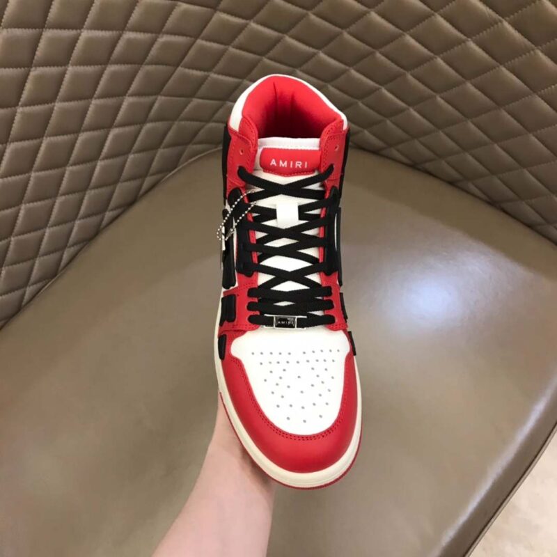 Amiri Skel Hi-Top- Red/Black 14 amiri skel hi 8 7