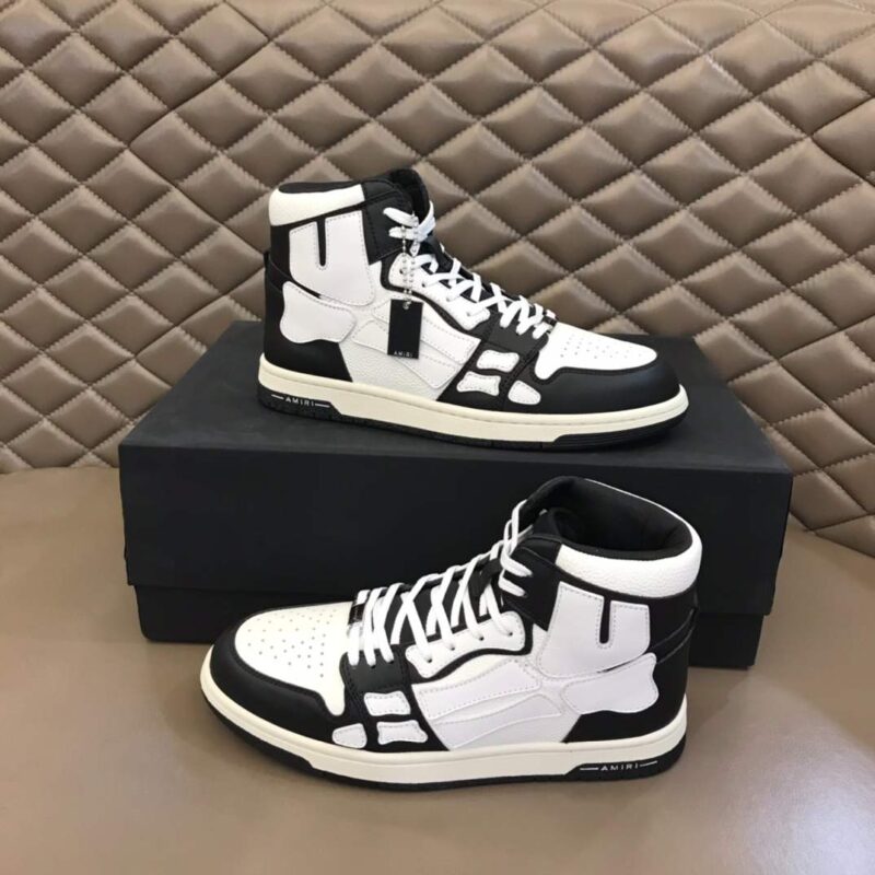 Amiri Skel Hi-Top-  Black/White