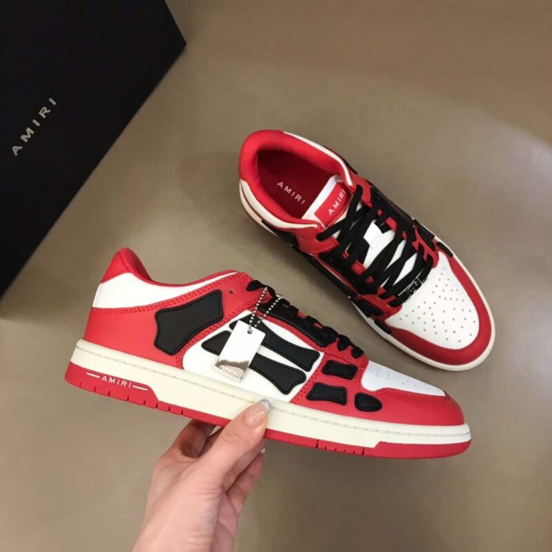 Amiri Skel Bicolor Low- Red/Black 10 amiri skel low 3 6