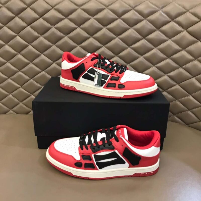 Amiri Skel Bicolor Low- Red/Black