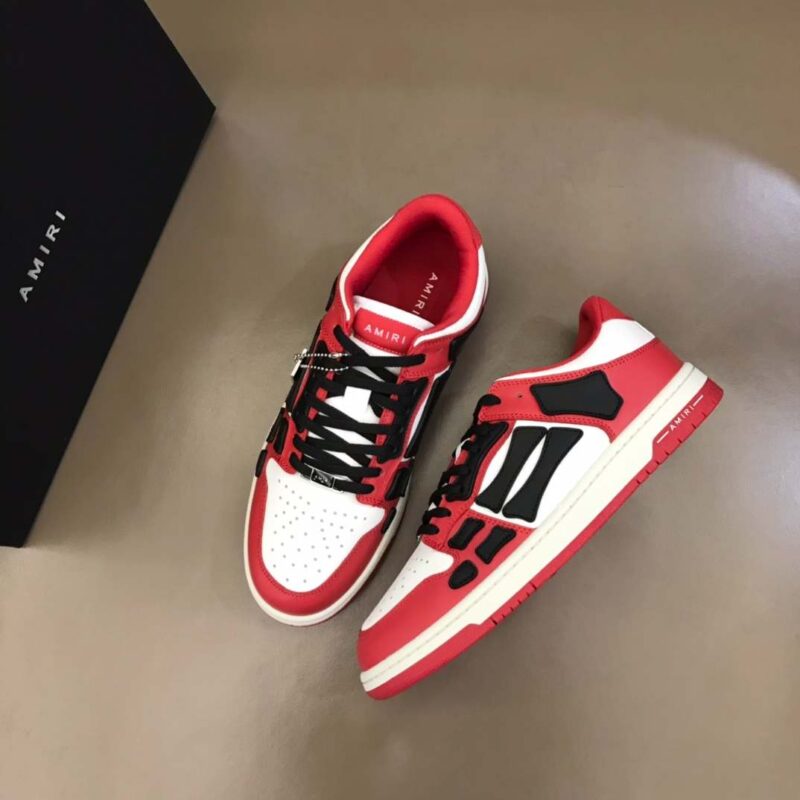 Amiri Skel Bicolor Low- Red/Black 12 amiri skel low 6 6