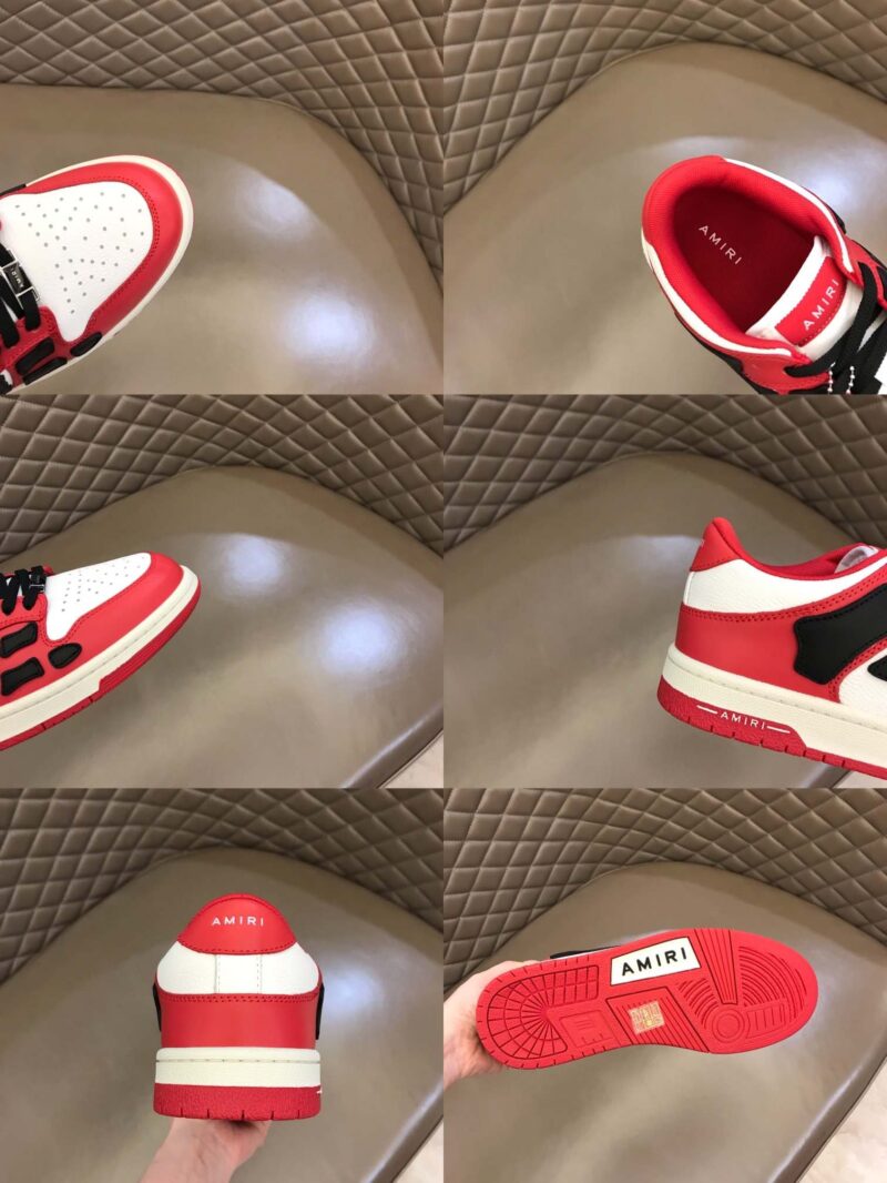 Amiri Skel Bicolor Low- Red/Black 17 amiri skel low 7 6