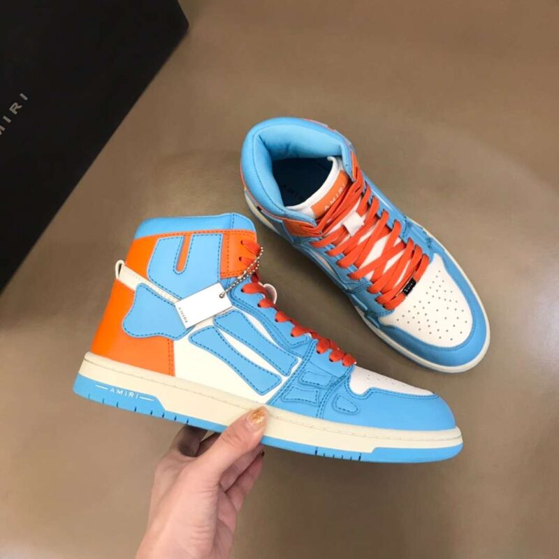 Amiri Skel Hi-Top- Blue/Orange 9 amiri skell hi 8
