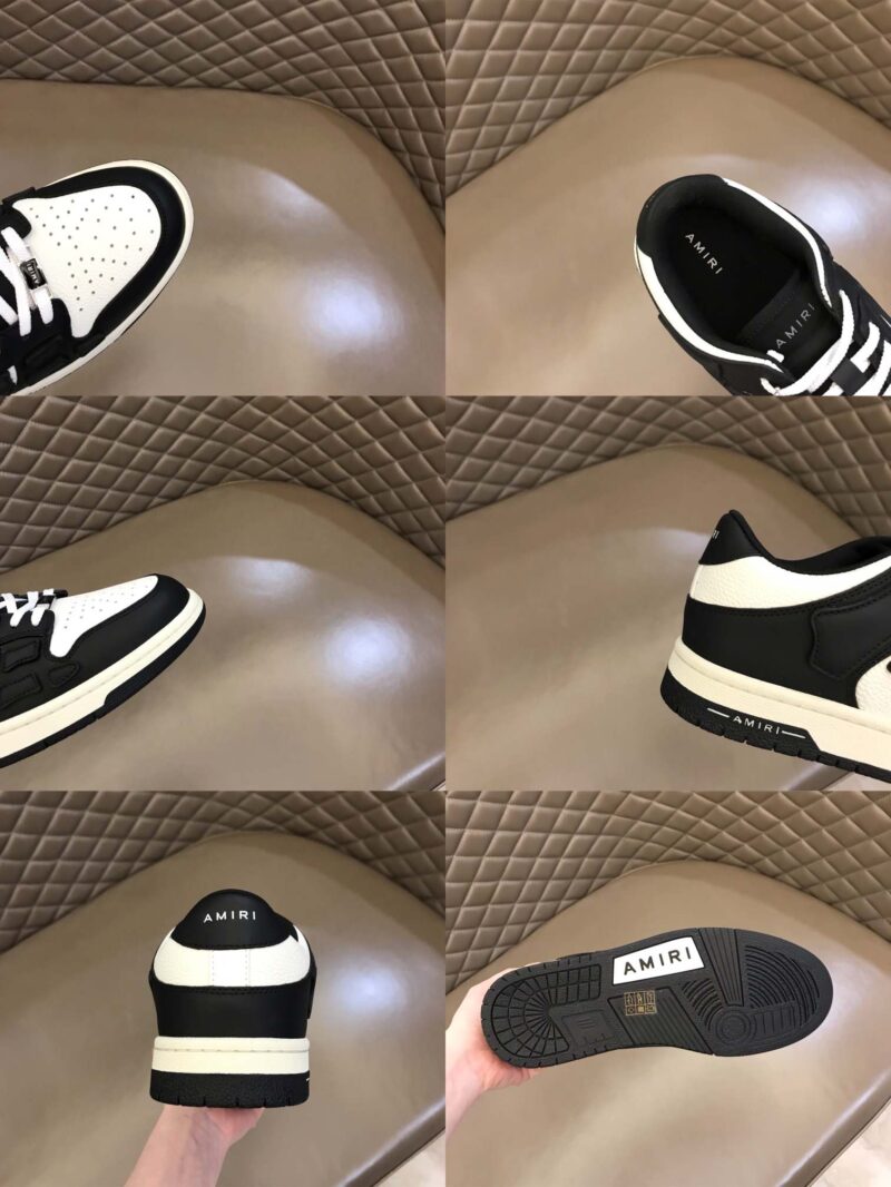 Amiri Skel Bicolor Low- White/Black 17 amiri skell low 3 2