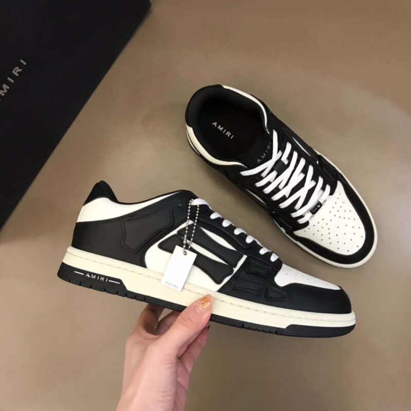 Amiri Skel Bicolor Low- White/Black 10 amiri skell low 9 1