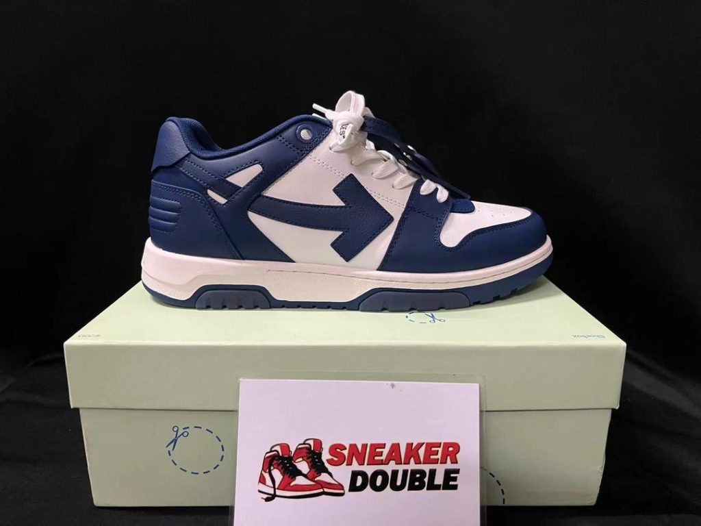 OFF-WHITE Out Of Office OOO Low Tops - Dusty Blue White Replica 55 Out Of Office OOO Low Tops Dusty Blue