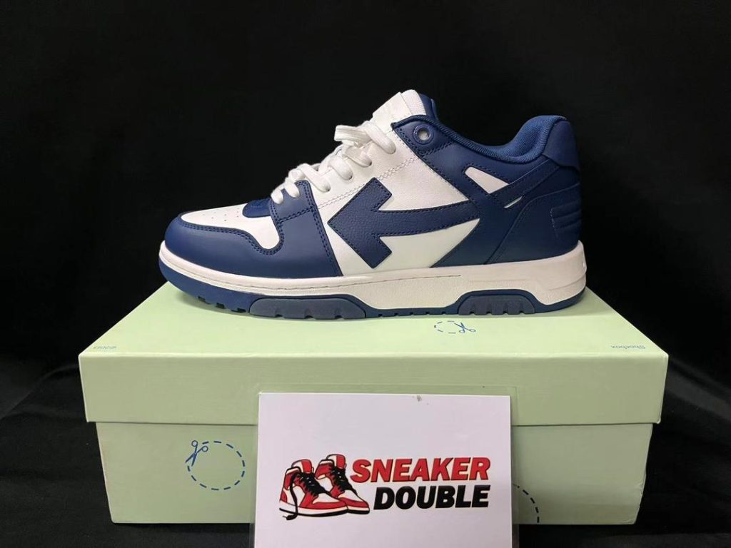OFF-WHITE Out Of Office OOO Low Tops - Dusty Blue White Replica 54 Out Of Office OOO Low Tops Dusty Blue
