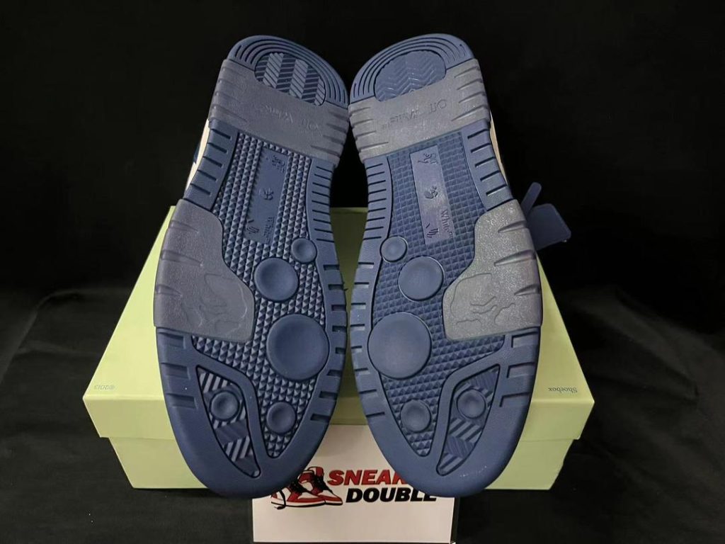 OFF-WHITE Out Of Office OOO Low Tops - Dusty Blue White Replica 59 Out Of Office OOO Low Tops Dusty Blue