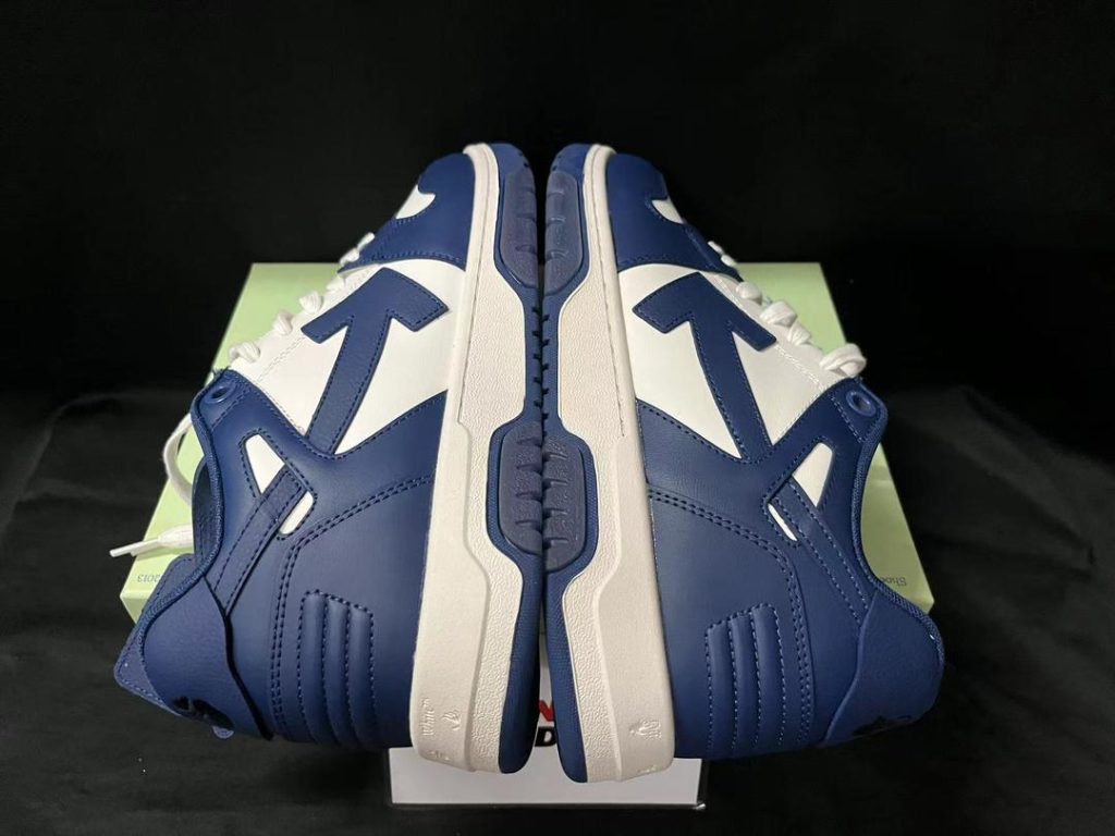 OFF-WHITE Out Of Office OOO Low Tops - Dusty Blue White Replica 57 Out Of Office OOO Low Tops Dusty Blue