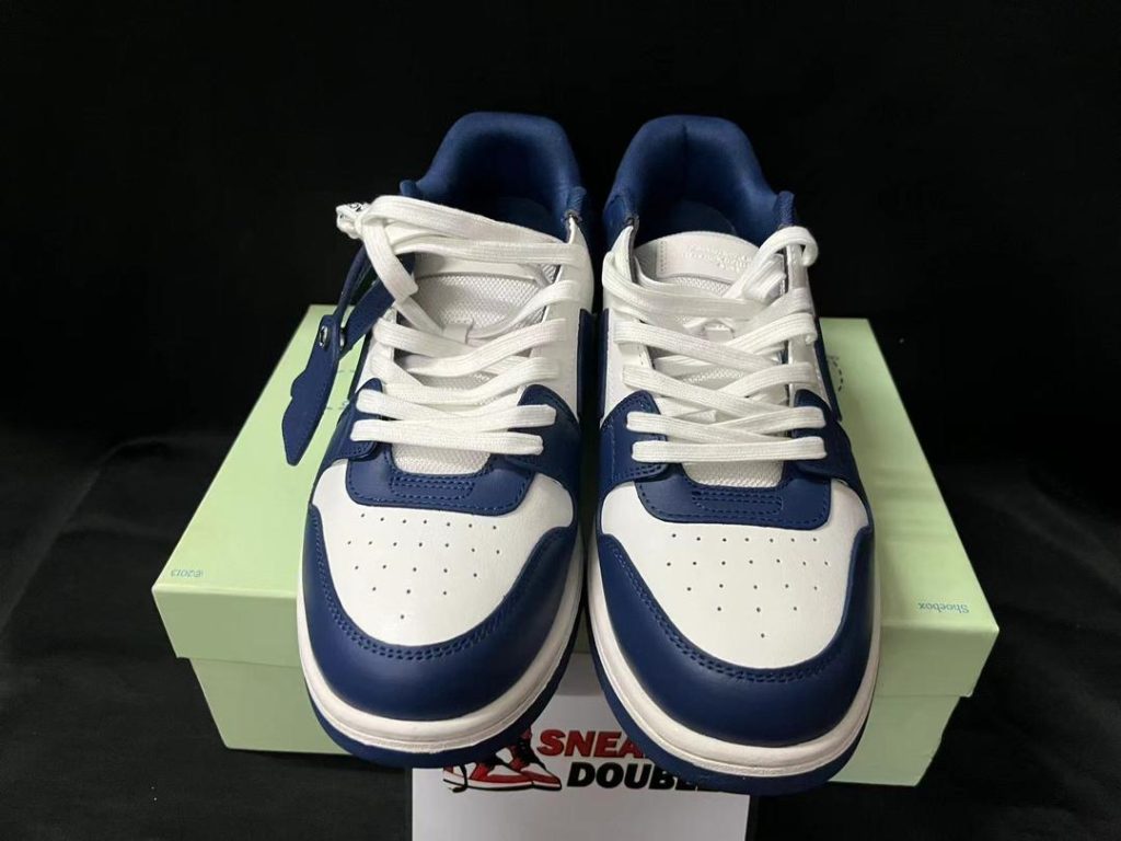 OFF-WHITE Out Of Office OOO Low Tops - Dusty Blue White Replica 56 Out Of Office OOO Low Tops Dusty Blue