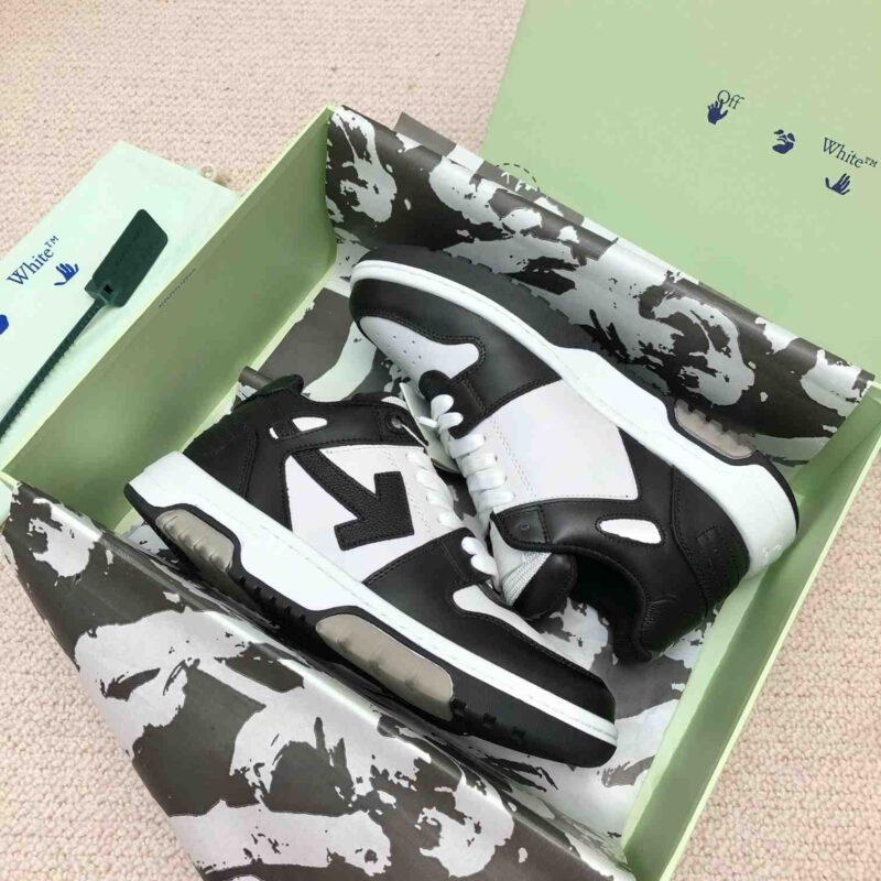 OFF-WHITE Out Of Office OOO Low Tops - White Black Replica 14 offwhite out of office white black