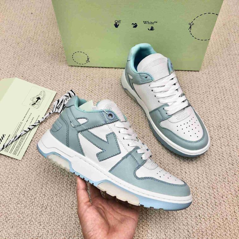 OFF-WHITE Out Of Office OOO Low Tops - Green White Replica 13 OFF-WHITE Out Of Office green
