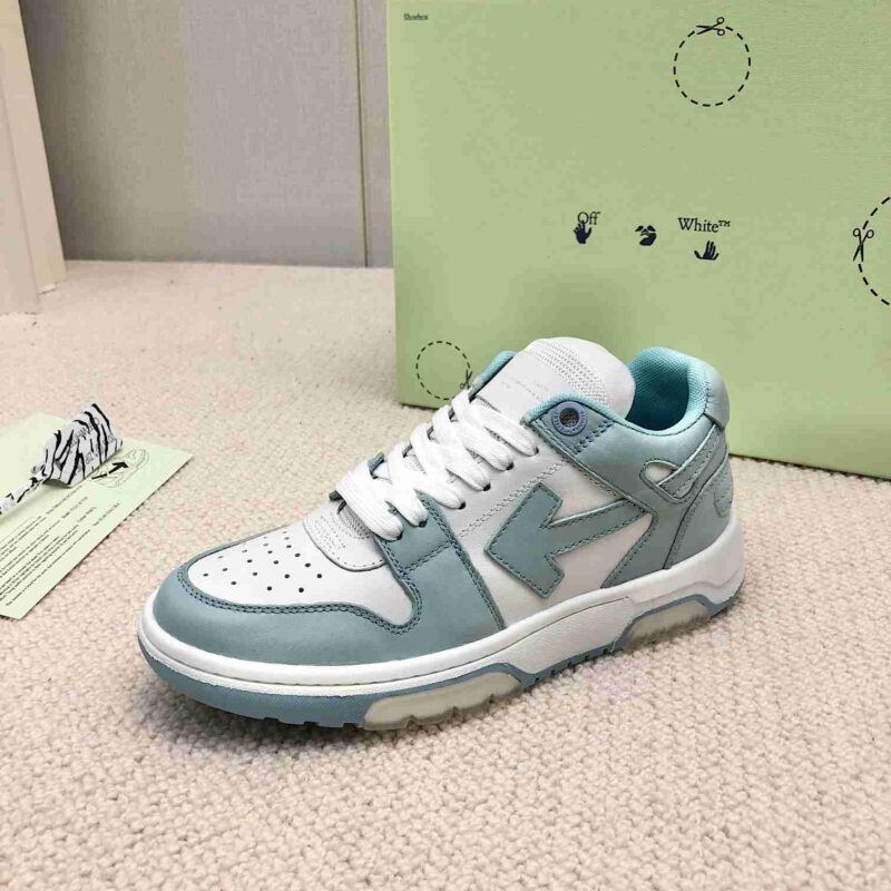 OFF-WHITE Out Of Office OOO Low Tops - Green White Replica 10 OFF-WHITE Out Of Office green