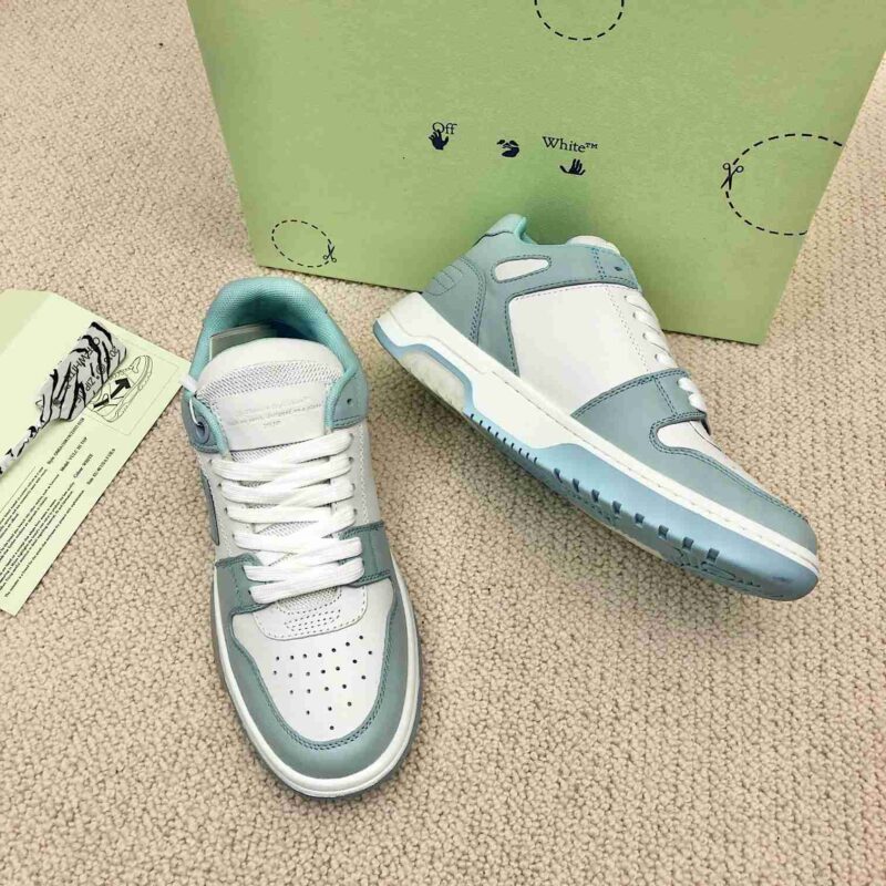 OFF-WHITE Out Of Office OOO Low Tops - Green White Replica 15 OFF-WHITE Out Of Office green