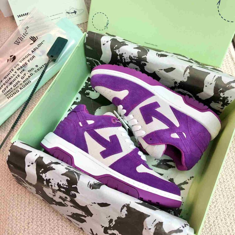 OFF-WHITE Out Of Office OOO Low Tops - Vintage Suede Purple Replica 15 OFF-WHITE Out Of Office Vintage Suede