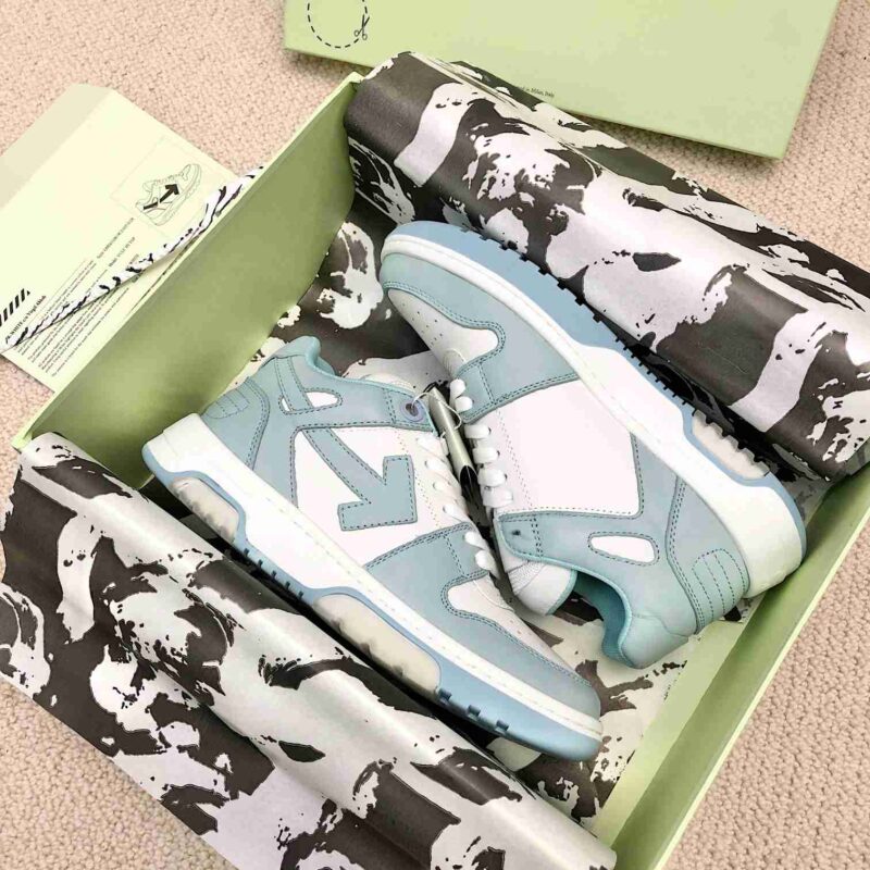 OFF-WHITE Out Of Office OOO Low Tops - Green White Replica 12 OFF-WHITE Out Of Office green
