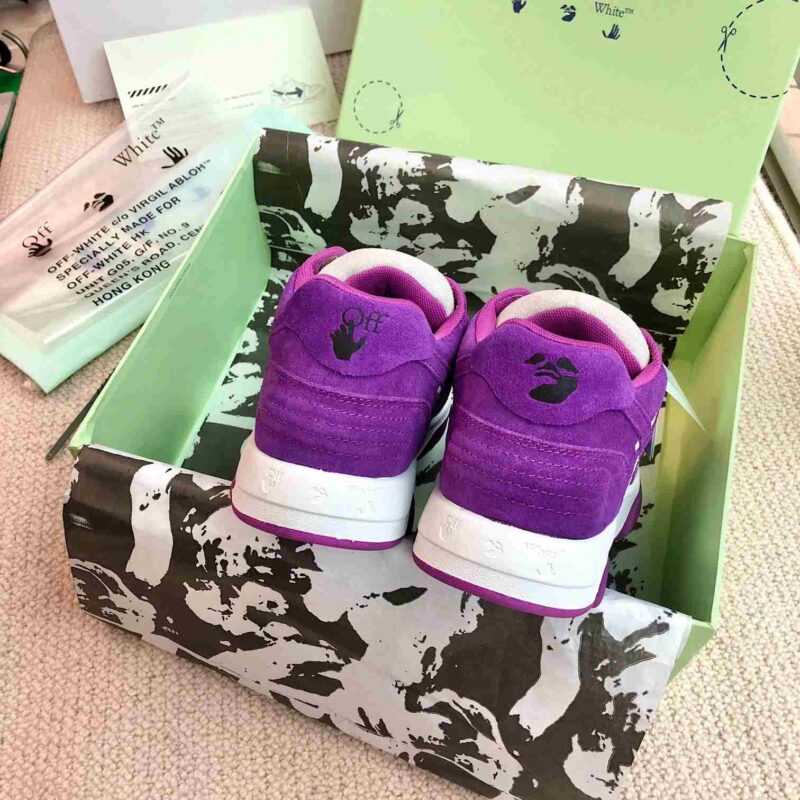 OFF-WHITE Out Of Office OOO Low Tops - Vintage Suede Purple Replica 17 OFF-WHITE Out Of Office Vintage Suede