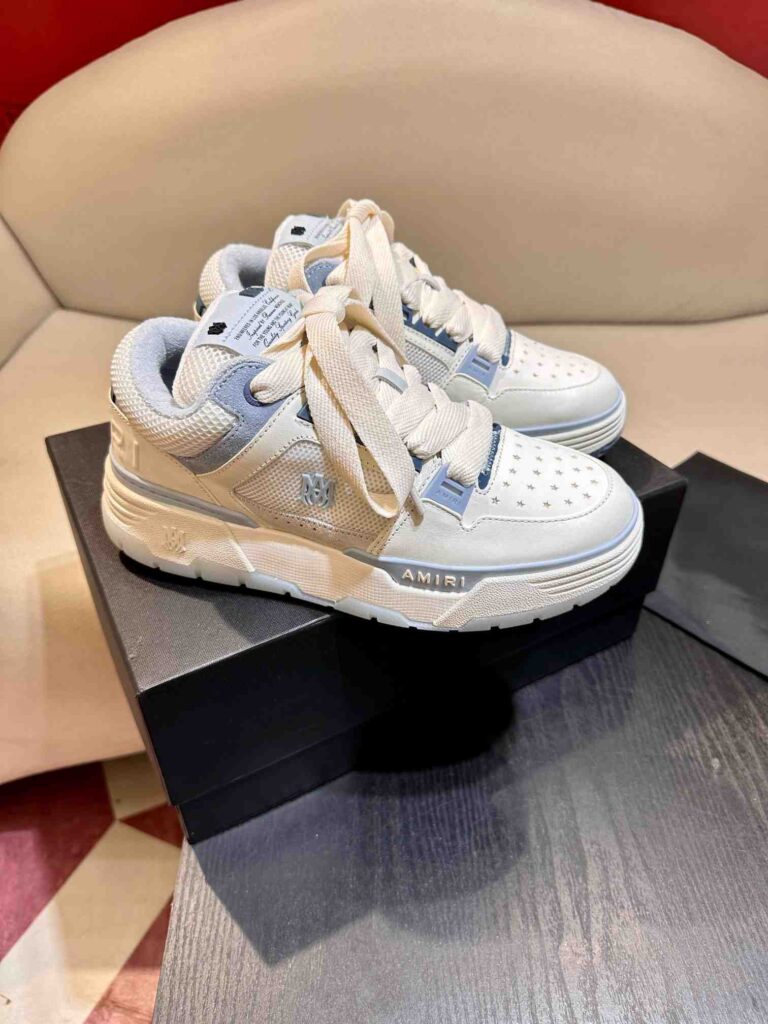 AMIRI MA-1 Mesh Bicolor High-Top Sneakers - BLUE WHITE 55 AMIRI MA 1 6 1