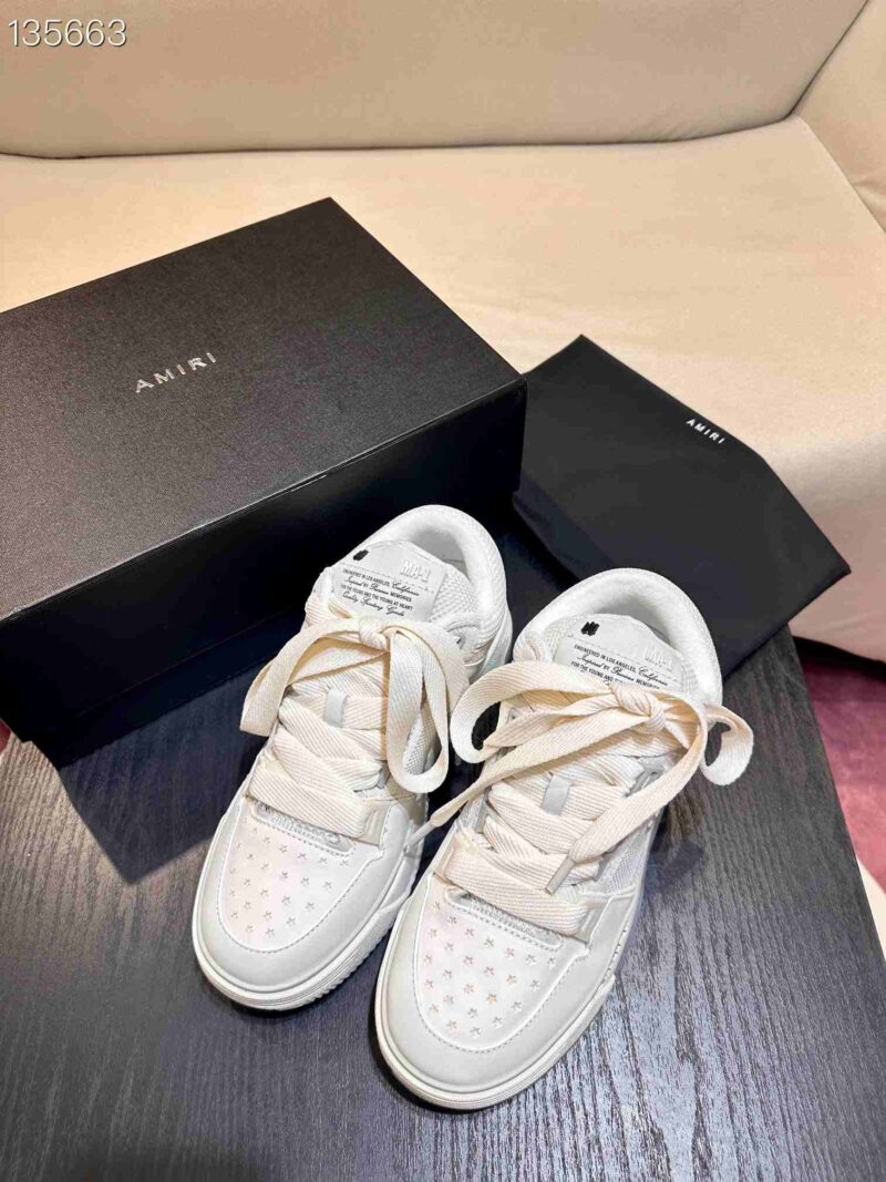 AMIRI MA-1 Mesh Bicolor High-Top Sneakers - WHITE GREY 12 AMIRI MA1 3 7