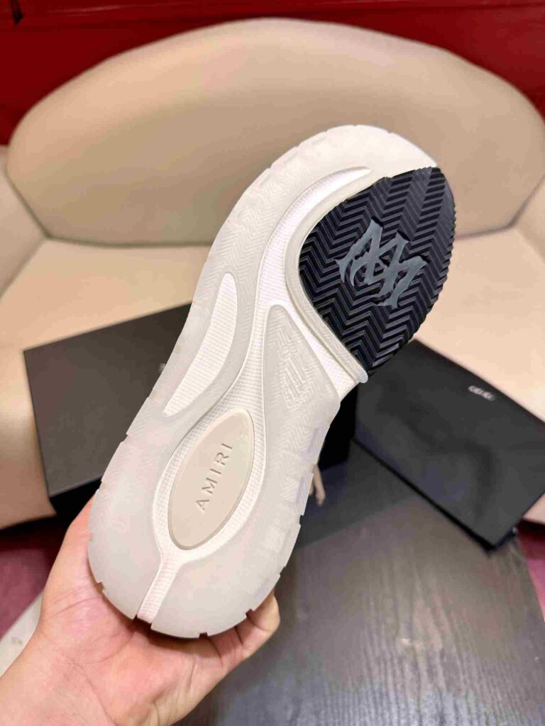 AMIRI MA-1 Mesh Bicolor High-Top Sneakers - WHITE BLACK 62 AMIRI MA1 4 4