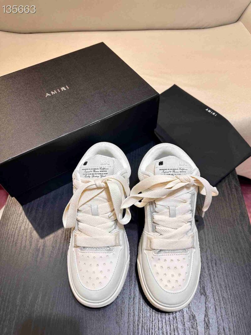 AMIRI MA-1 Mesh Bicolor High-Top Sneakers - WHITE GREY 13 AMIRI MA1 4 7