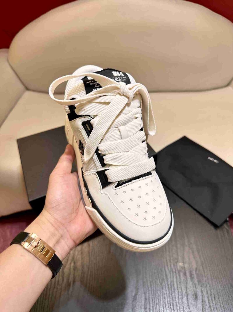 AMIRI MA-1 Mesh Bicolor High-Top Sneakers - BLACK WHITE 15 AMIRI MA1 5