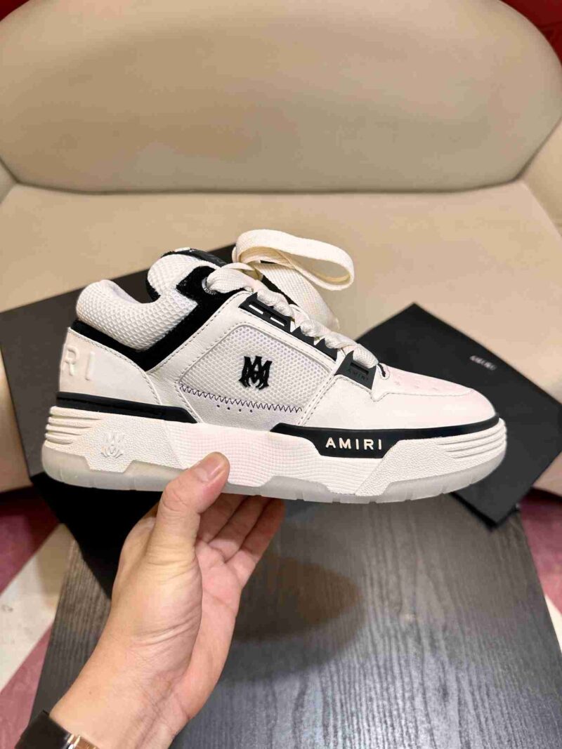 AMIRI MA-1 Mesh Bicolor High-Top Sneakers - BLACK WHITE 16 AMIRI MA1 7