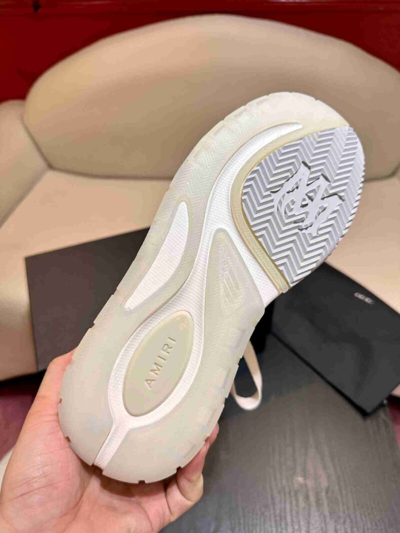 AMIRI MA-1 Mesh Bicolor High-Top Sneakers - WHITE CREAM 17 AMIRI MA1 9 6