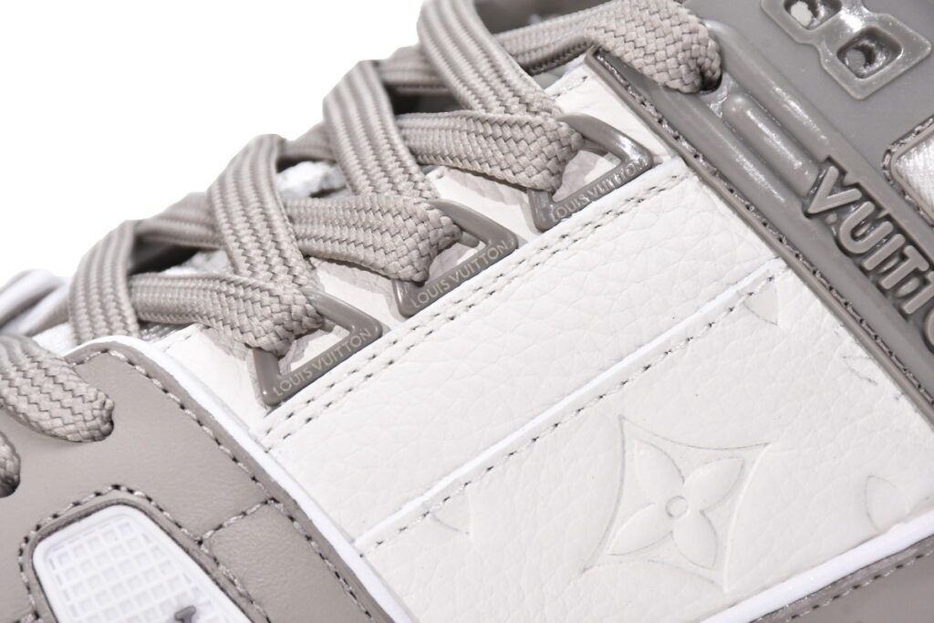 Louis Vuitton Trainer Sneaker Reps GREY WHITE 45 LV TRAINER 7 3