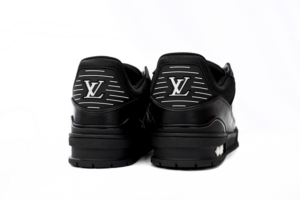 Louis Vuitton Trainer Sneaker Reps ALL BLACK 6 Louis Vuitton Trainer Sneaker Reps ALL BLACK - Image 6