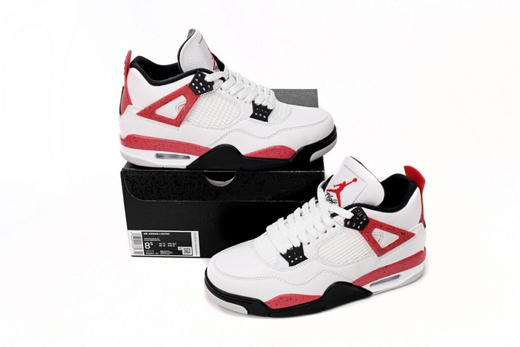 Air Jordan 4 Retro Red Cement replicas 49 Jordan IV Cement Red