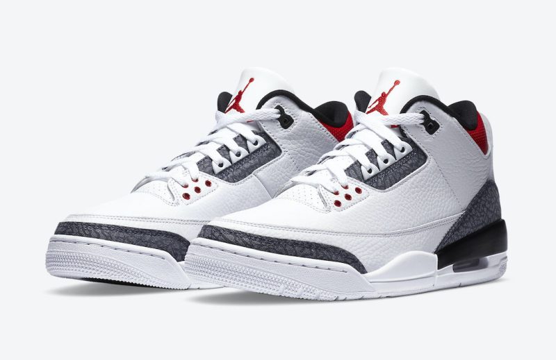 Air Jordan 3 Retro SE-T CO.JP Fire Red Denim Replica 7 Air Jordan 3 Japanese Denim