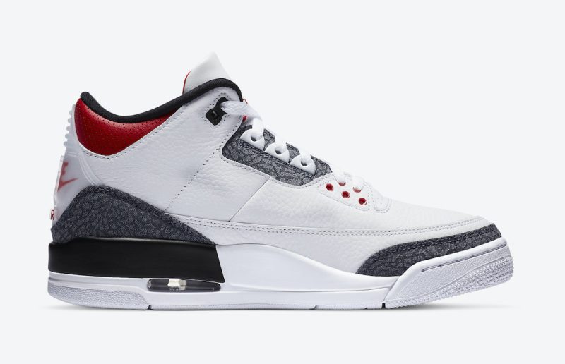 Air Jordan 3 Retro SE-T CO.JP Fire Red Denim Replica 8 Air Jordan 3 Japanese Denim