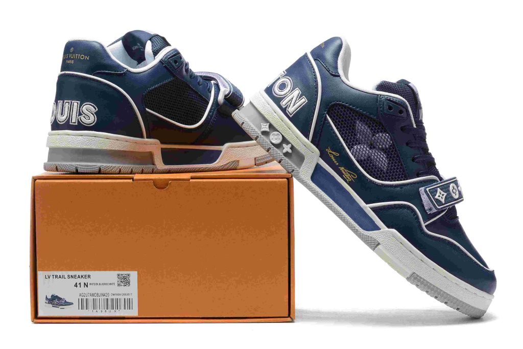 Louis Vuitton Trainer DK BLUE MESH 44 LV TRAINERS DK BLUE 4