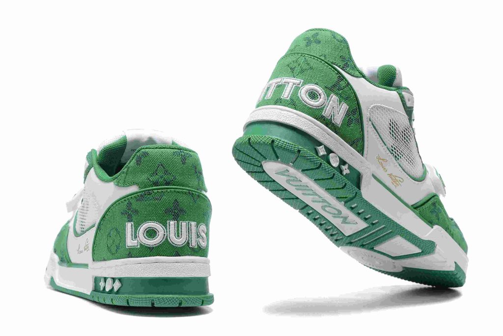 Louis Vuitton Trainer GREEN DENIM MESH 43 LV TRAINERS GREEN DENIM MESH 5