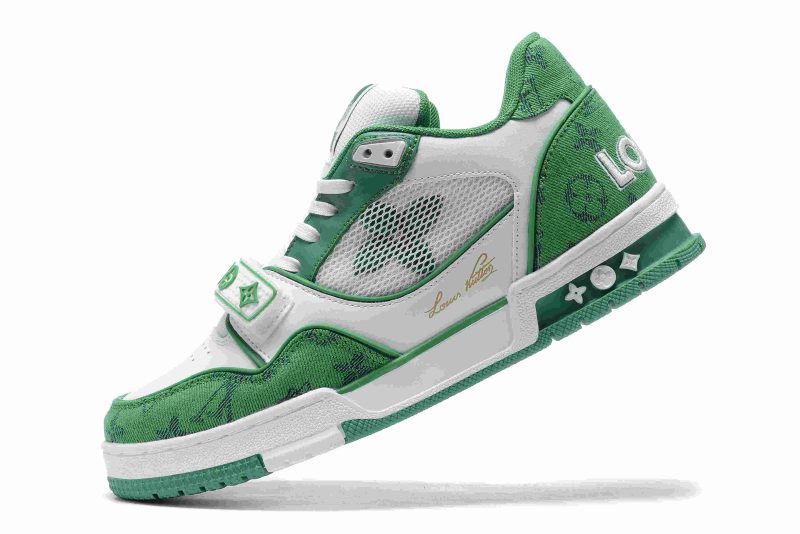 Louis Vuitton Trainer GREEN DENIM MESH 13 LV TRAINERS GREEN DENIM MESH 6