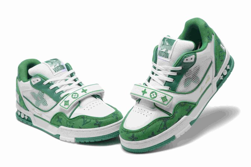 Louis Vuitton Trainer GREEN DENIM MESH 8 LV TRAINERS GREEN DENIM MESH 7