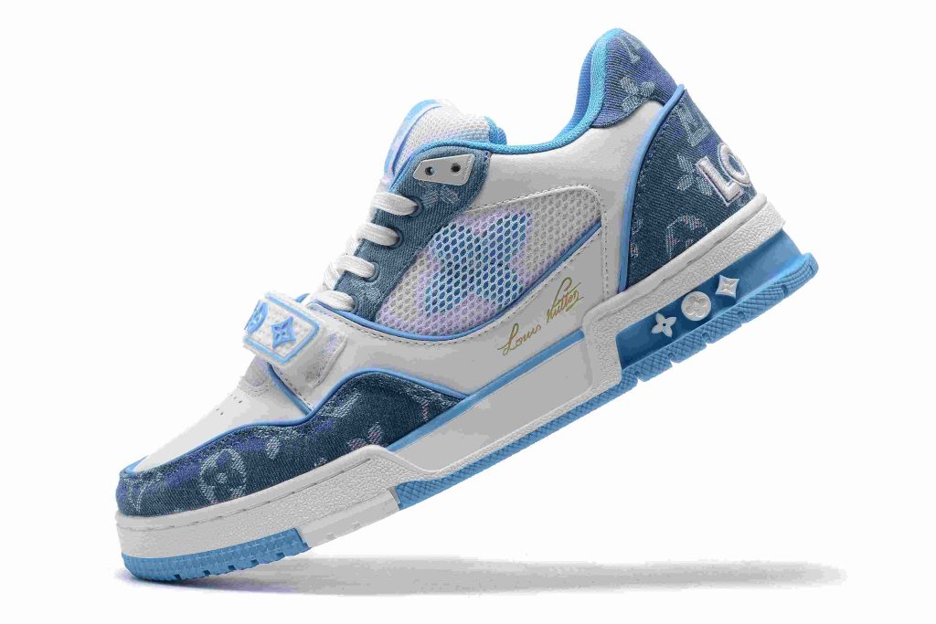 Louis Vuitton Trainer LT BLUE DENIM MESH 43 LV TRAINERS LIGHT BLUE MESH 5