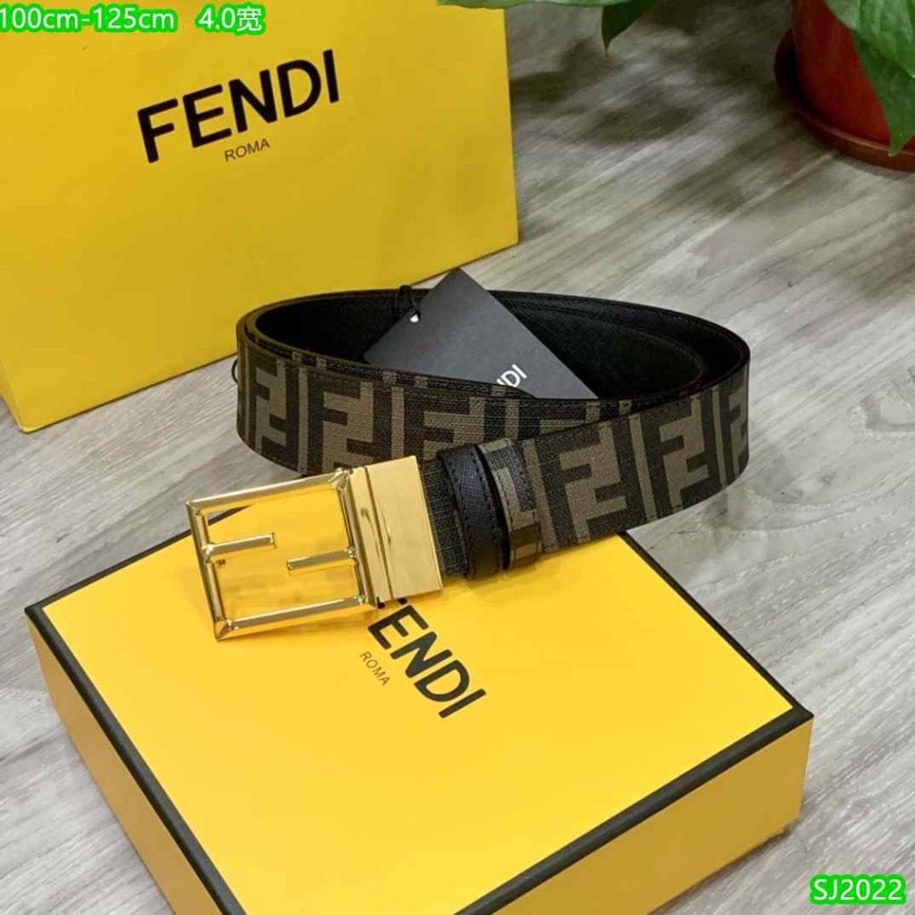 Fendi Belt brown black reps