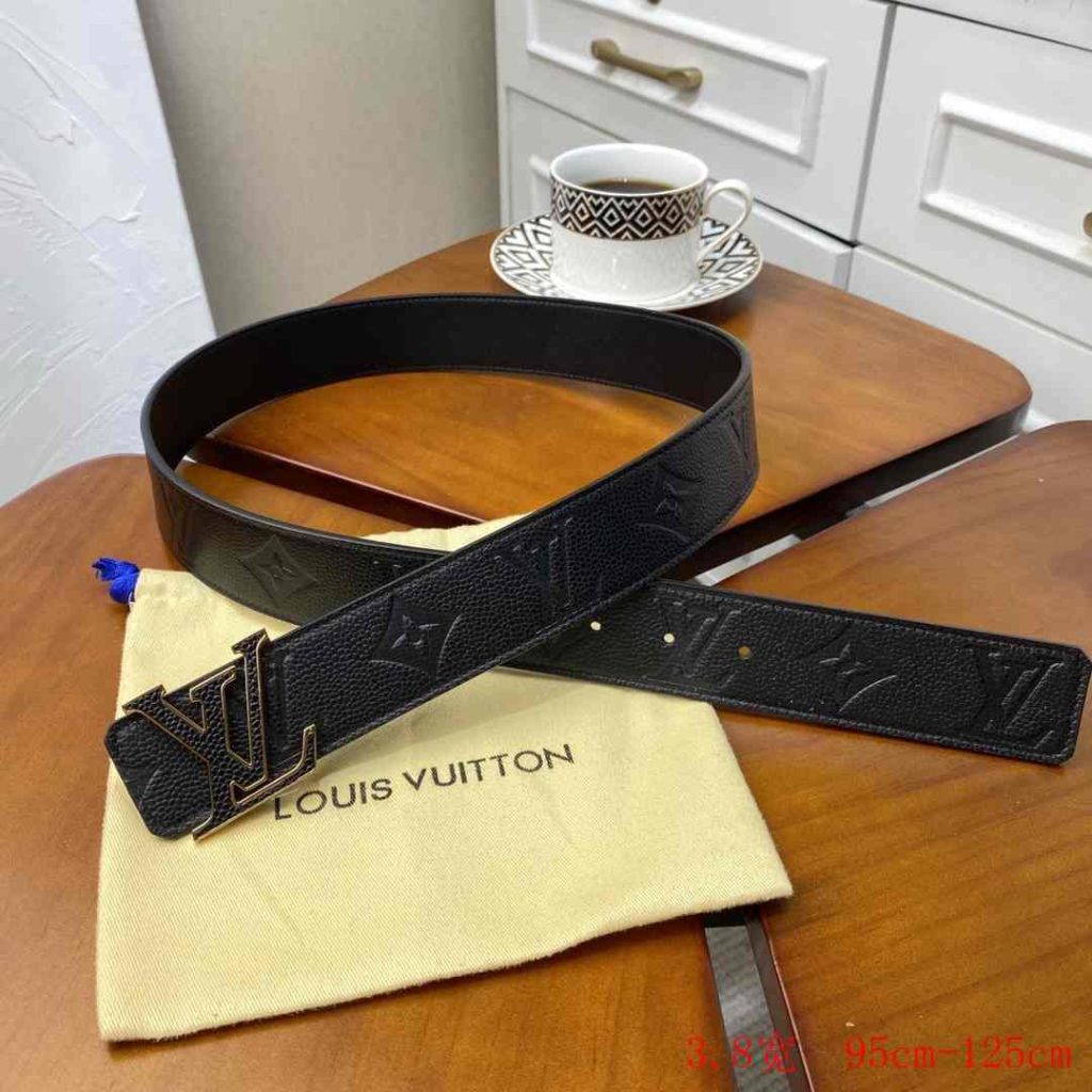 Louis Vuitton Men’s Belts – 3.8 Wide – Brown Tan Reps 5L 46 Louis Vuitton Belts