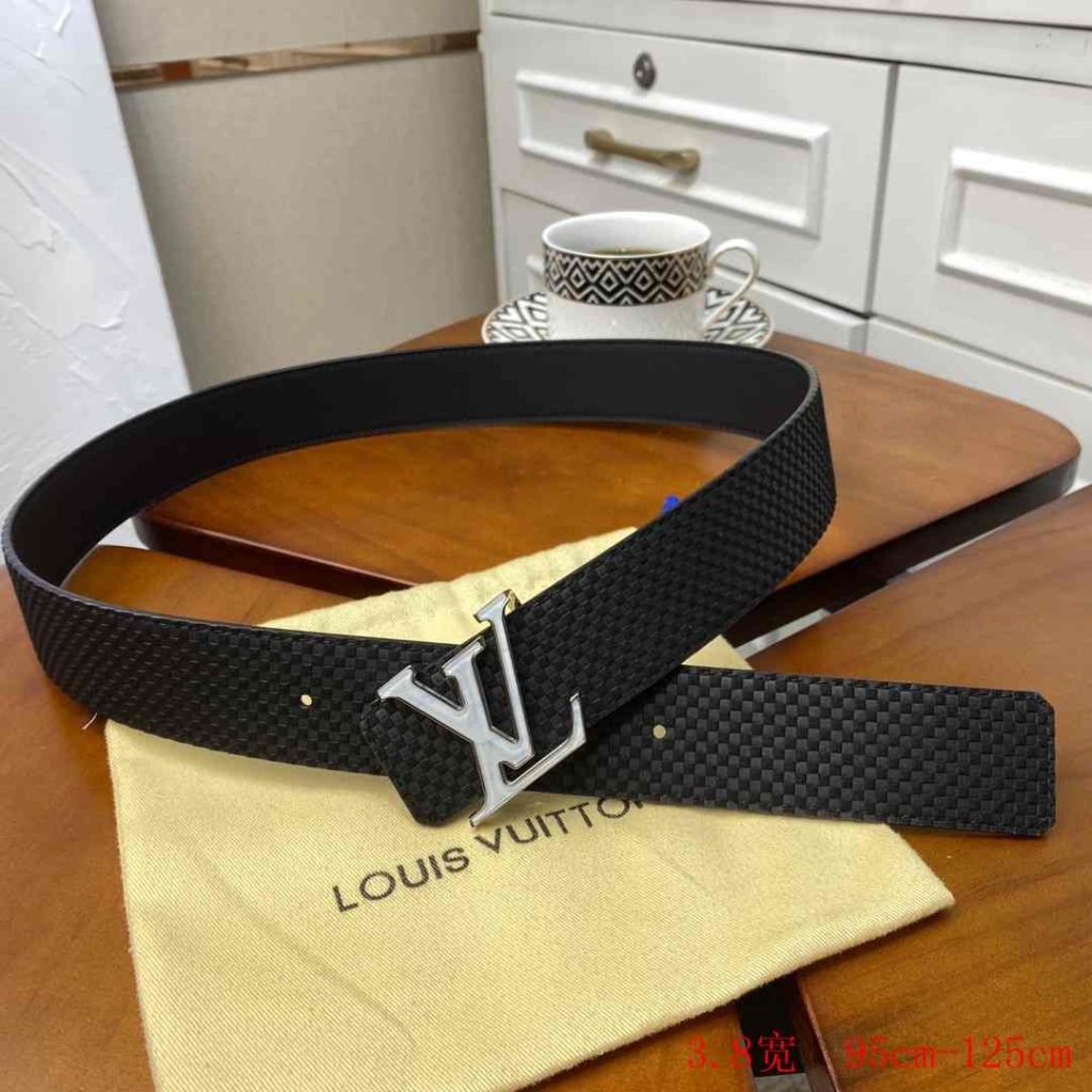 Louis Vuitton Men’s Belts – 3.8 Wide – Brown Tan Reps 5L 44 Louis Vuitton Belts