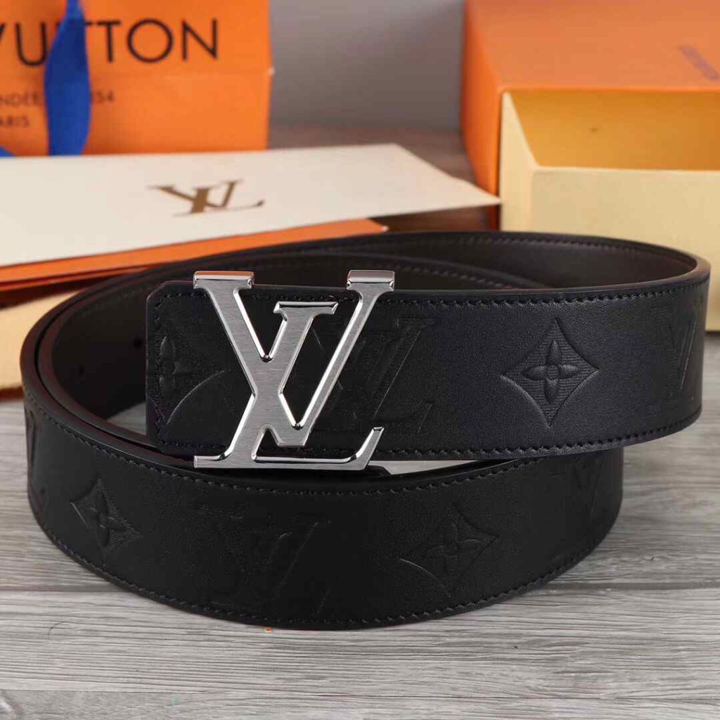Louis Vuitton Men’s Belts - LV Monogram Eclipse Santur Reps 8L 57 LV Monogram Eclipse Santur