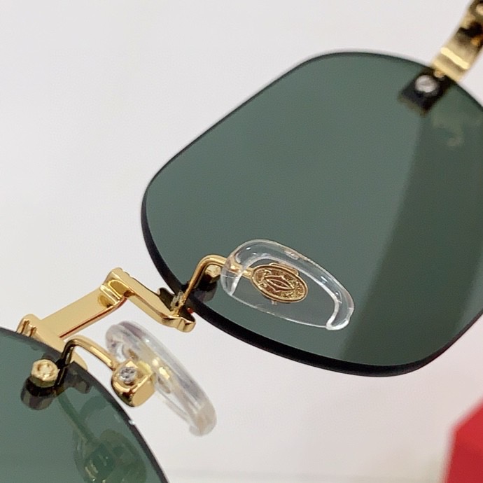 Cartier Replica Première Sunglasses - Black Brown Green C9 56 Replica Cartier Glasses