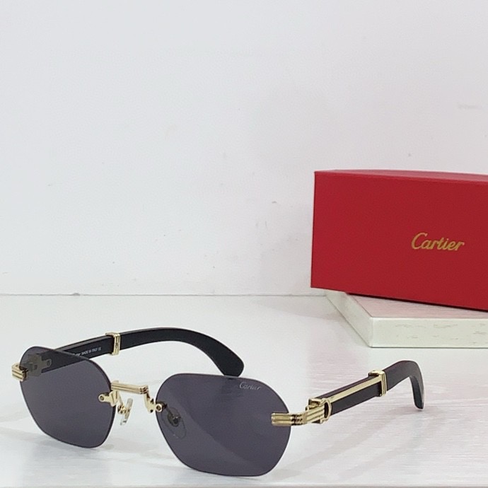 Cartier Replica Première Sunglasses - Black Brown Green C9 5 Replica Cartier Glasses