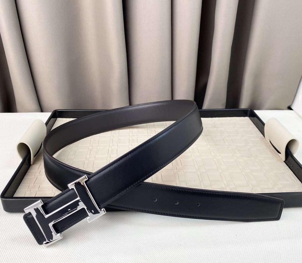 Hermes Belts for Men - H Logo Brush belt buckle Replica H8 32 Hermes Belts
