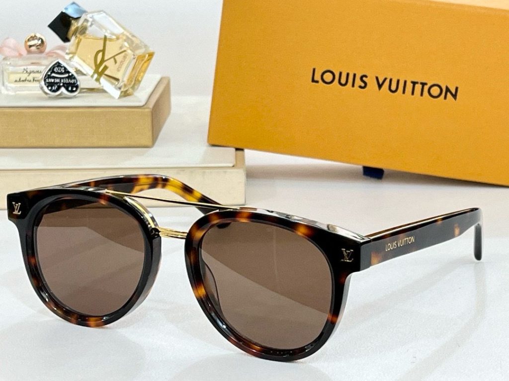 Louis Vuitton replica shades-Rise Round 56 LV SUNGLASSES 15 STYLE (9)
